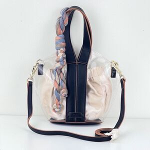 NWOT Vince Camuto Small Clear Shoulder/ Tote Bag Removable Matching Inner Bag